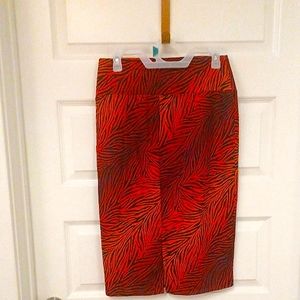 Tiger print skirt